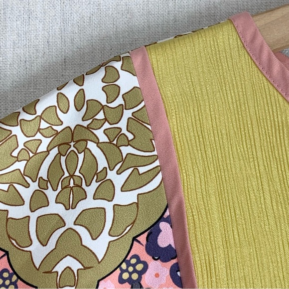 FloryDay~Kaftan/Maxi Dress~Pink w/Gold Metallic‎ Accents~Sz M - Picture 5 of 11